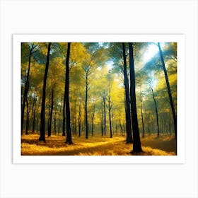 Autumn Forest 54 Art Print