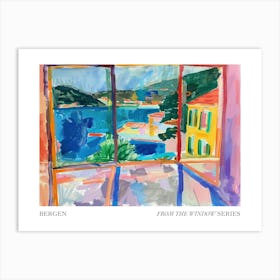 Bergen From The Window Series Poster Painting 1 Art Print