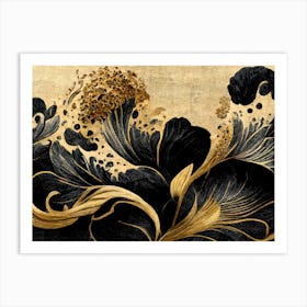 Great Waves Traditional Japanese 1 Art Print