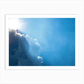 Sunlight In The Clouds, Oil Painting Art Print