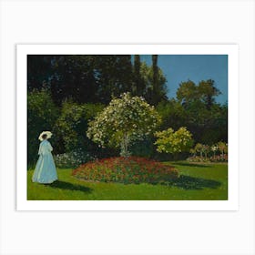 Lady In The Garden (1867), Claude Monet Art Print