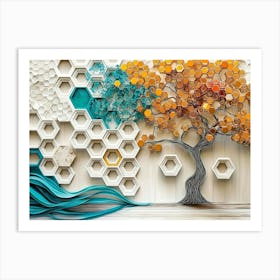 Tree Of Honeycombs Art Print