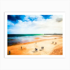 School Trip To Whitby Art Print