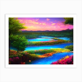 Landscape Painting 19 Art Print