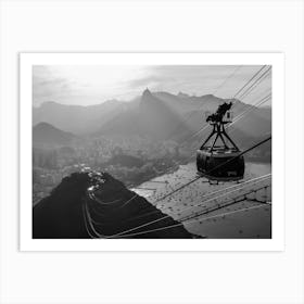 Views From The Sugar Loaf In Rio  Corcovado Art Print