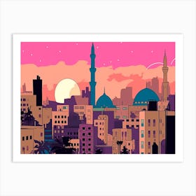 Beirut Skyline Art Print