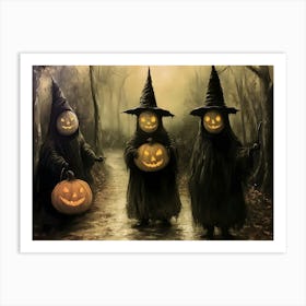 Witches In The Woods 3 Art Print