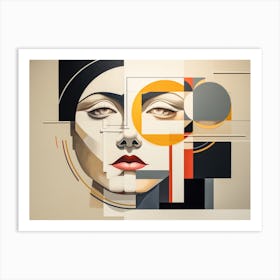 Abstract Illustration Of A Woman And The Cosmos 79 Art Print