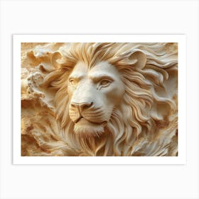 Lion Head 20 Art Print