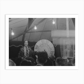 Fortune Teller And Mind Reader In Sideshow, State Fair, Donaldsonville, Louisiana By Russell Lee Art Print