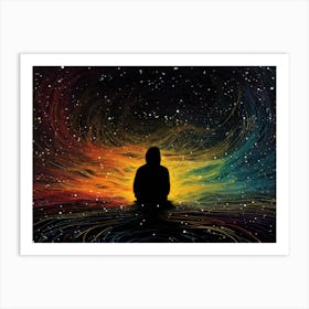 Person In Space Art Print