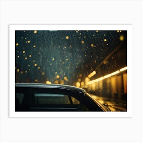 Ai Car Rain 022201 Art Print