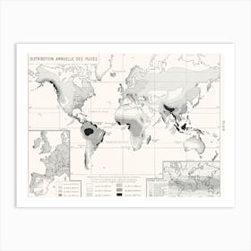 Annual Rainfall Distribution Art Print