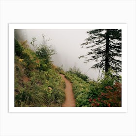 Misty Forest Path Art Print