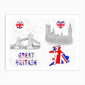 OUR HOME - BRITAIN design collection Art Print