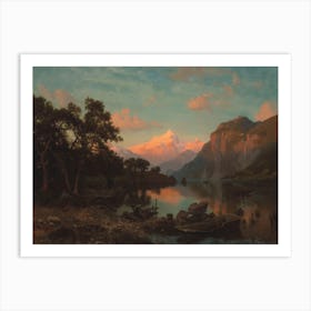 Lake Lucerne, Albert Bierstad Art Print