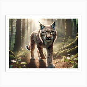 Wolf-Lynx Fantasy Art Print