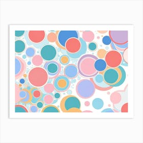 Abstract Circles 12 Art Print