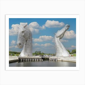 The Kelpies Falkirk 11541 Art Print