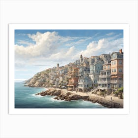 City By The Sea Art Print