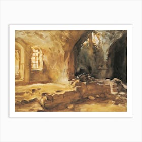 Ruined Cellar Arras (1918), John Singer Sargent Art Print