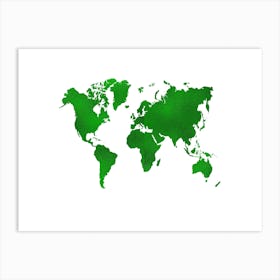 World Map 1 Art Print