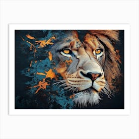 3d Lion 1 Art Print