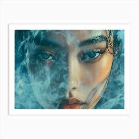 Smokey Asian Woman Art Print