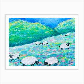 Sheep In The Meadow 1 Art Print