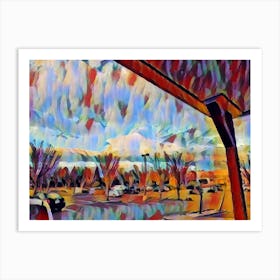 Abstract Of A Parking Lot Art Print