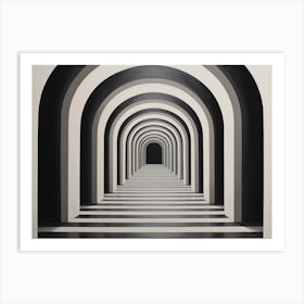 Tunnel Art Print