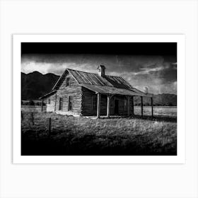 Old Cabin In The Mountains Art Print