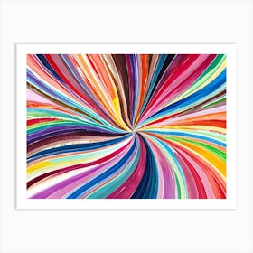 Colorful Swirl Abstract Painting Affiche