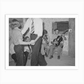 Musicians At The Square Dance,Pie Town, New Mexico By Russell Lee Art Print