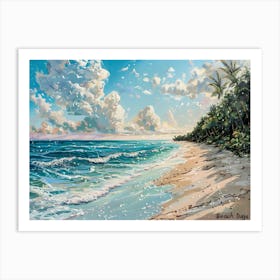 Peaceful Beach 8 Art Print