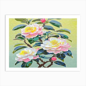 Camellia Painting 4 Art Print