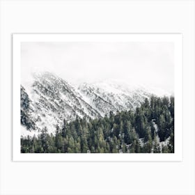 Colorado Winter Mountains Art Print