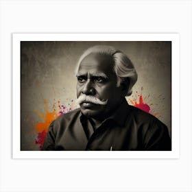 Indian Old Man Art Print