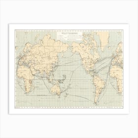 Geographical Statistical World Lexicon (1888), By Emil Metzger Art Print