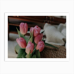 Tulips In A Vase Art Print