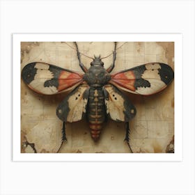 Calligraphic Wonders: Bug Art Print