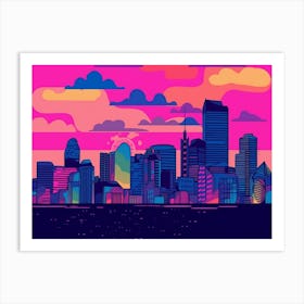 Dublin Skyline Art Print