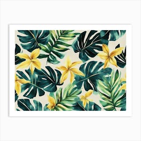 Tropical Leaves 17 Art Print