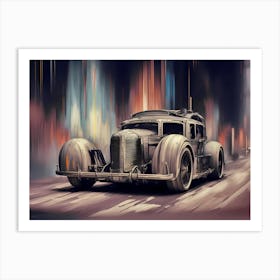 Old Car In The City 1 Art Print