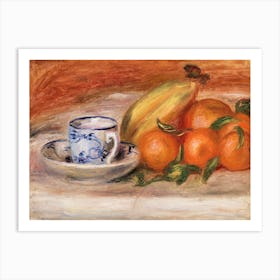 Oranges, Bananas, And Teacup, Pierre Auguste Renoir Art Print