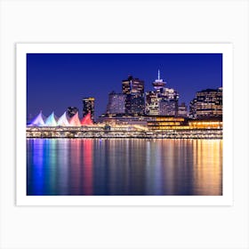 Charming Evening Impression From Vancouver Art Print