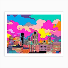 Birmingham Skyline Art Print