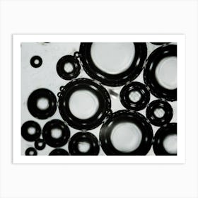 Water Bubbles Under The Microscope 01 Art Print