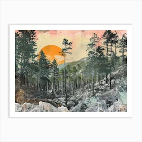 Forest Collage 7 Art Print