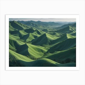 Green Hills 3 Art Print